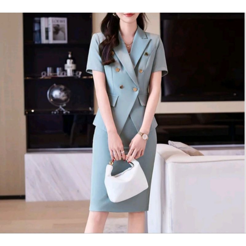Outer Setelan Blazer Wanita/Setelan Jas Kantor Wanita/Jas Blazer Wanita