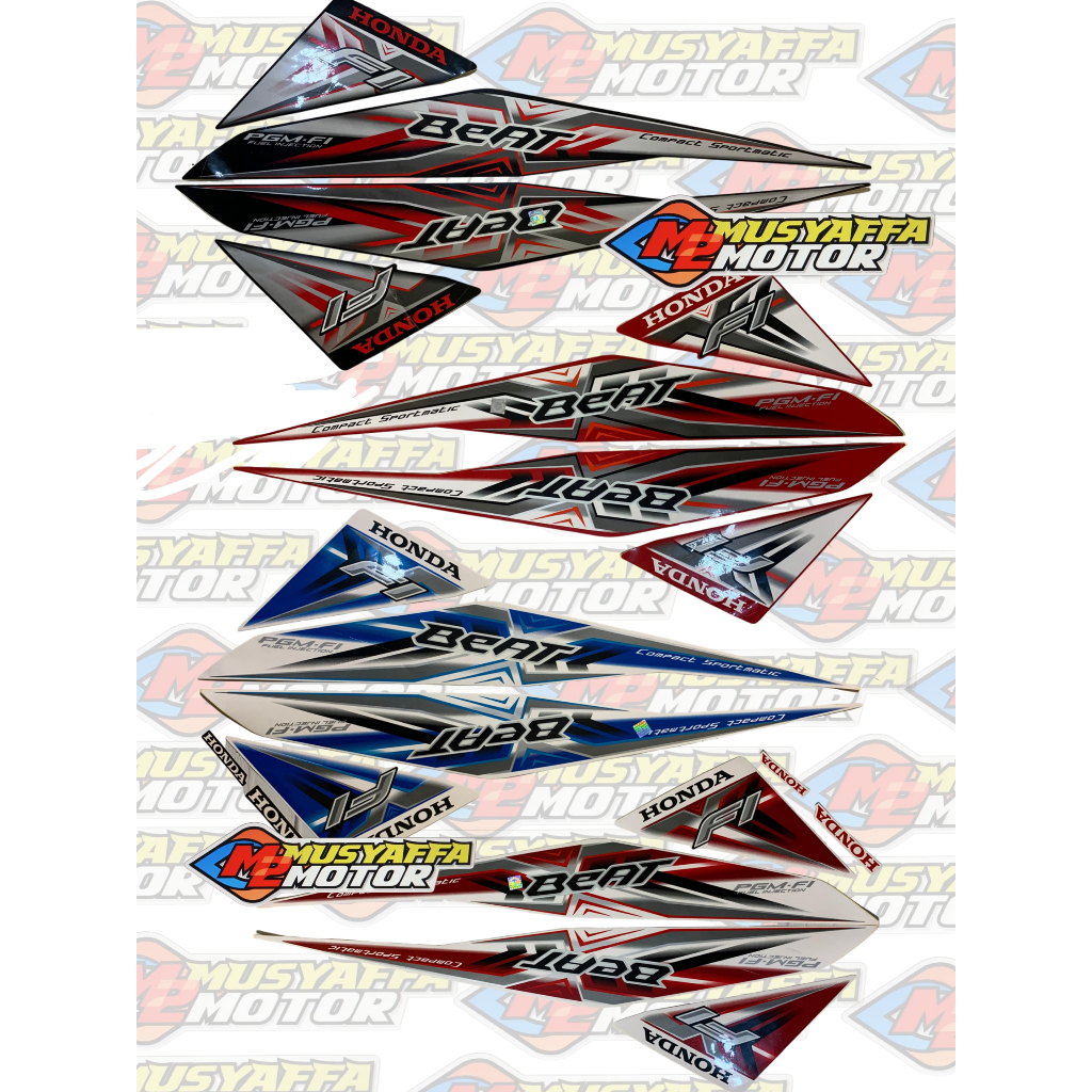 Striping Stiker Lis Les Body Honda Beat FI 2015 Striping Honda Beat FI 2015