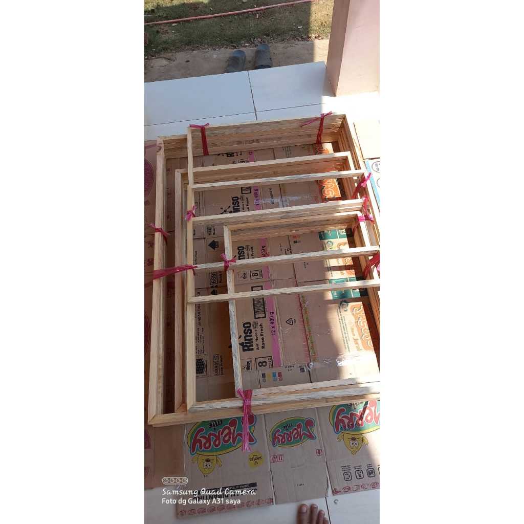 Spanram Kayu 70 x 100 CM / 50 x 80 / 70 x 70 Bingkai Spanram Ketebalan 2 x 2 CM