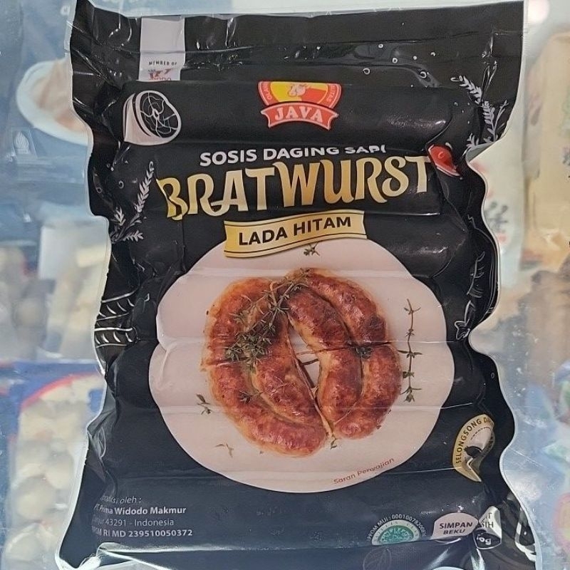 

JAVA SOSIS BRATWURST LADA HITAM 500g