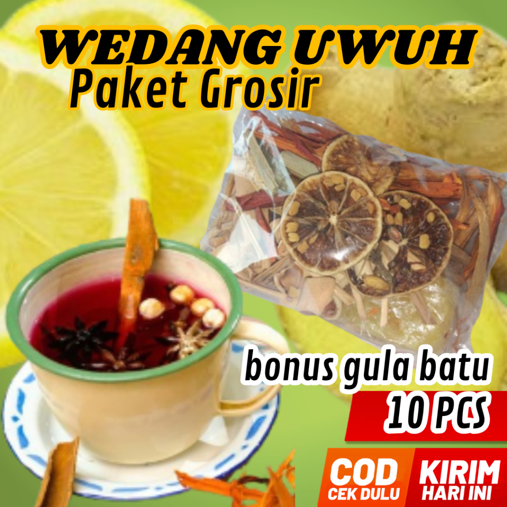 

10 pcs WEDANG UWUH REMPAH KOMPLIT GULA BATU