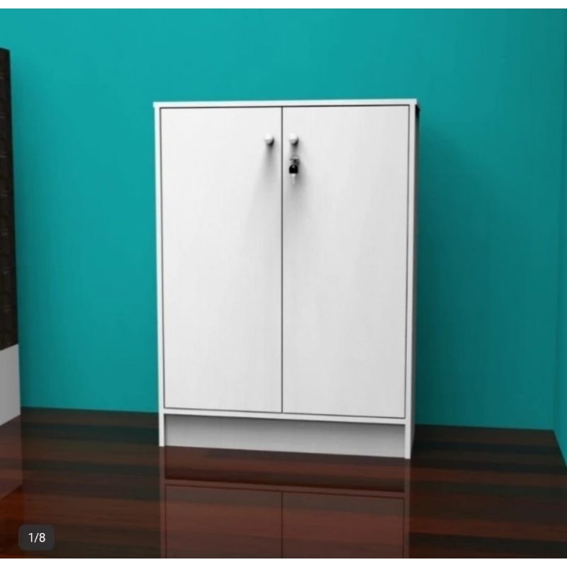 Rak Lemari Kabinet Penyimpanan Serbaguna Pintu Kunci Mukena