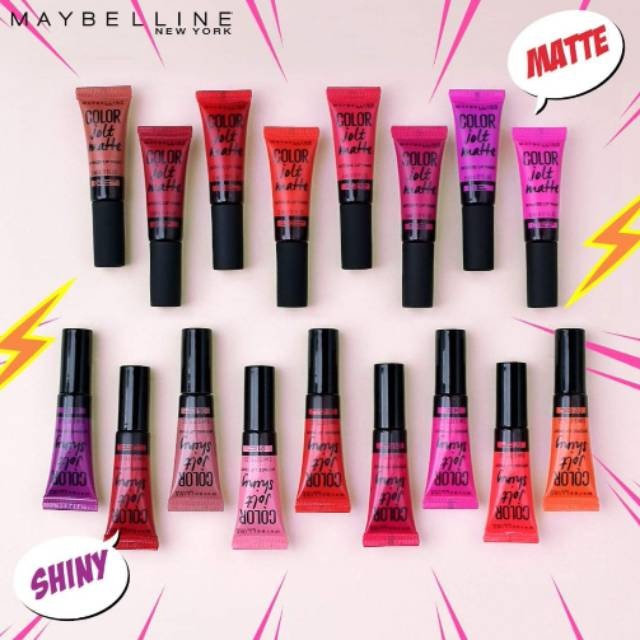 Lipstick Maybelline Color Jolt Matte Intense Lip Paint ORIGINAL Lipstik Maybelline Lips Maybelline M