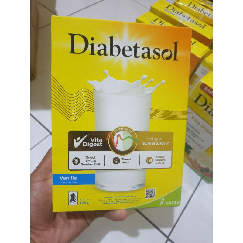 

Diabetasol 170 gram vanilla coklat almond oat