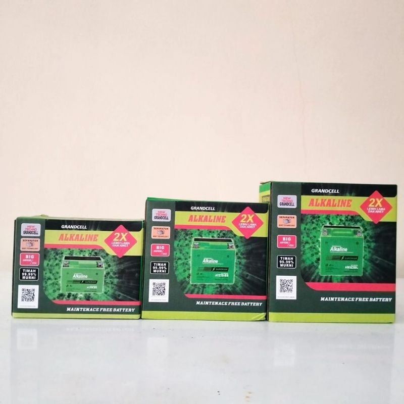 Aki Sepeda Motor Alkaline ATZ5S-BS / ATZ7S-BS / AM5Z3BL