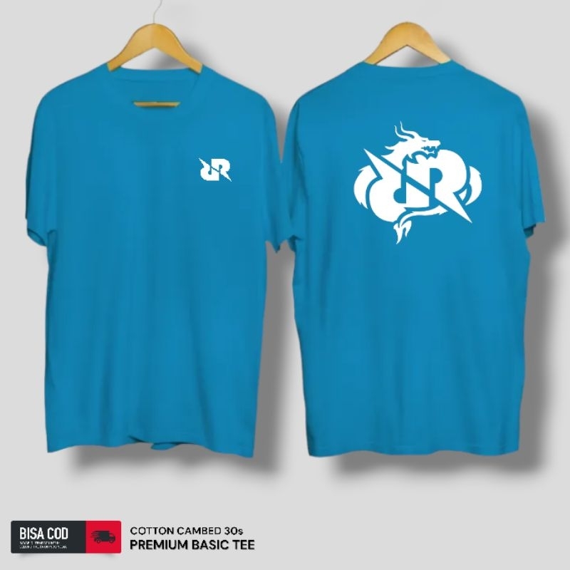 BOY STORE Kaos Distro Pria / Wanita Rrq Db Text Putih 100% Premium