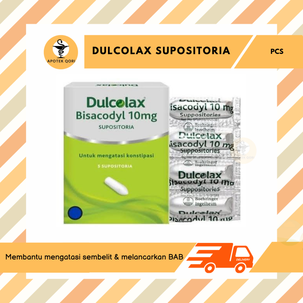DULCOLAX ADULT 10 MG SUPP @ 1 SUPPOSITORIA/MENGATASI SEMBELIT SUSAH BAB DEWASA