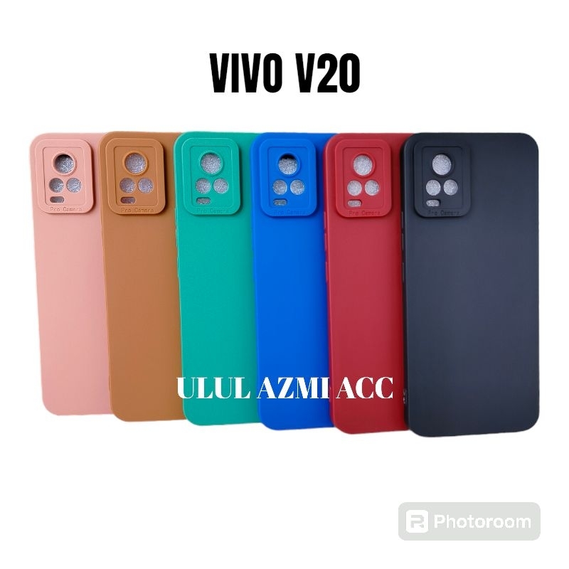 Case Macaron Vivo V20 / V20 SE Softcase Pro Kamera