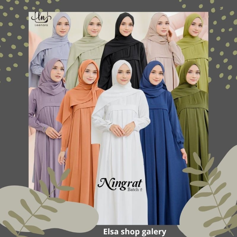 baju gamis perempuan ningrat by leenara