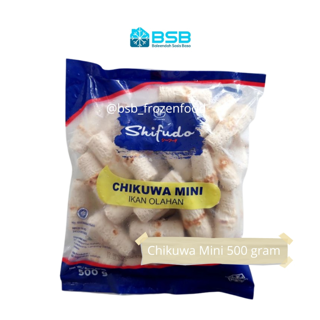 

SHIFUDO Chikuwa Long Cikuwa Mini / Ikan Olahan Makanan Beku Sea Food Seafood