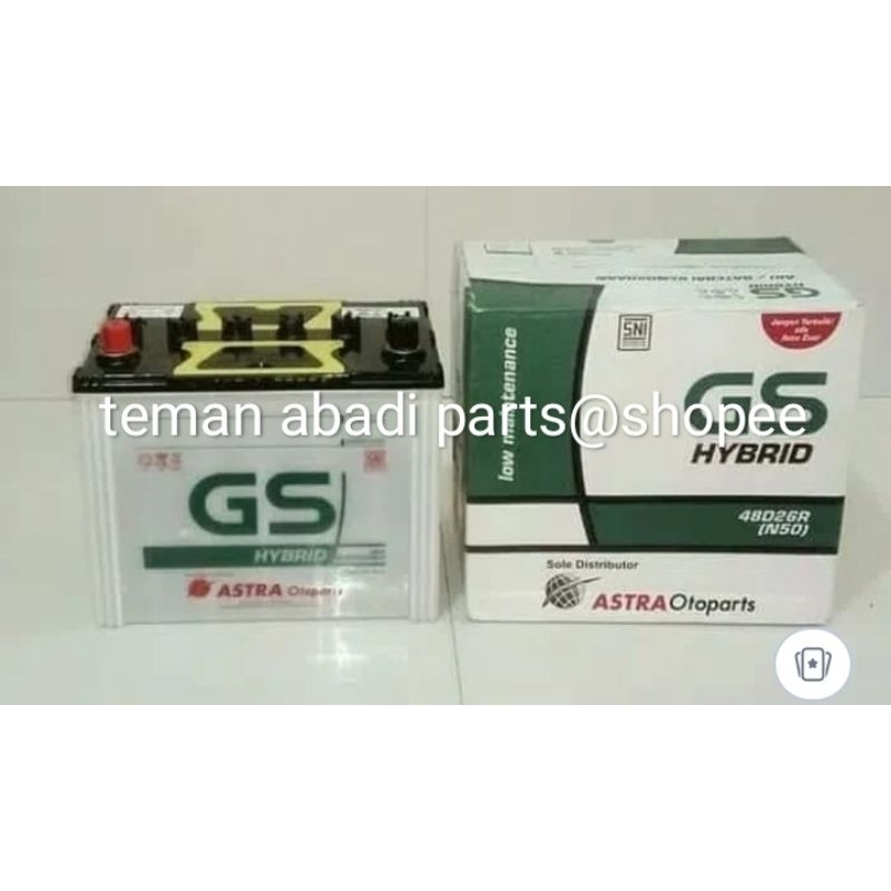 ACCU/AKI GS HYBRID N50(48D26R)