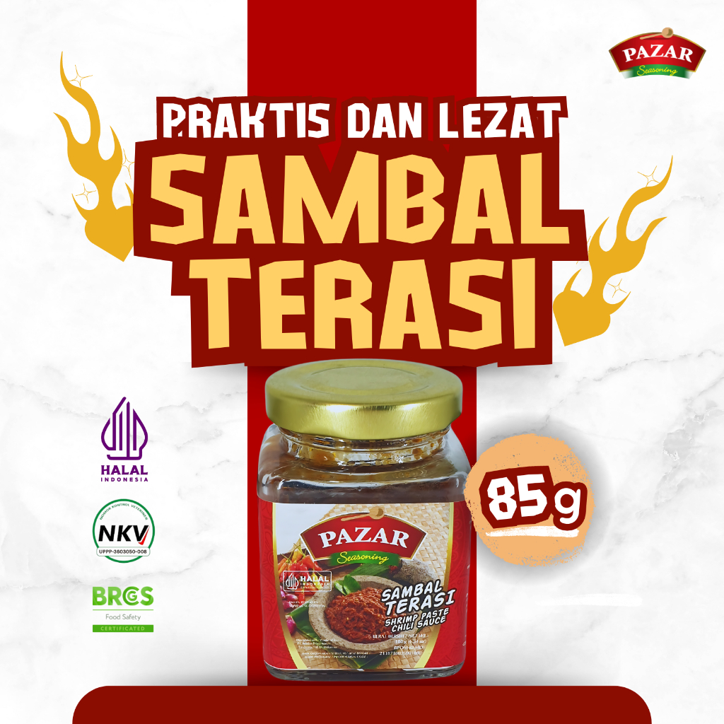 

Sambal Terasi l PAZAR (85g)