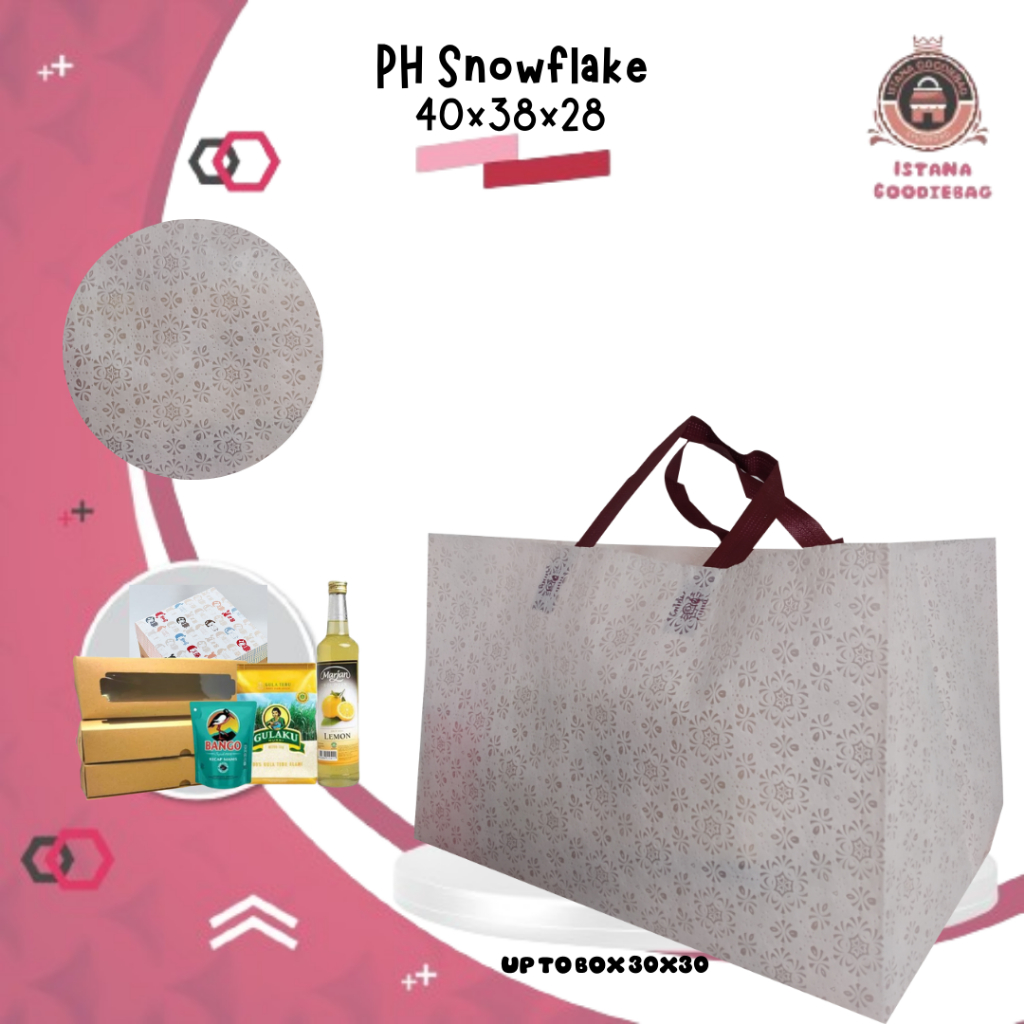 

[SPUNDBOND] Tas Hajatan Jumbo | Tas Nasi Kotak 28X28 | Tas Spunbond hajatan Texture | Tas Texture Ukuran 40x38x28