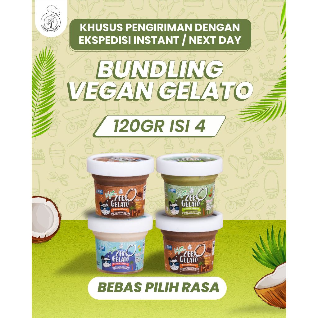 

BUNDLING VEGAN ZERO GELATO 120GR ISI 4