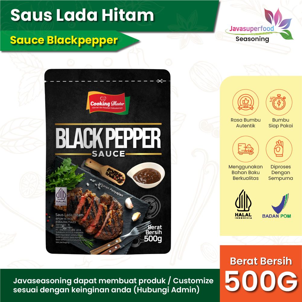 

[Halal] Blackpepper Sauce / Saus Lada Hitam 500gr