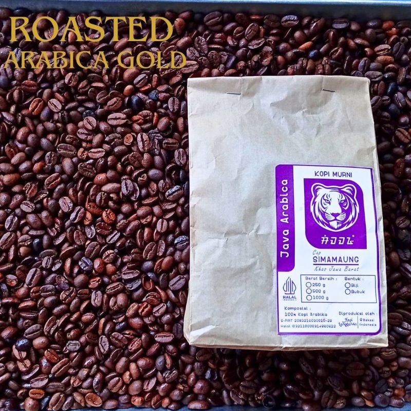 

250g Roast Bean Kopi Arabika Arabica Gold Spesial Cap Simamaung