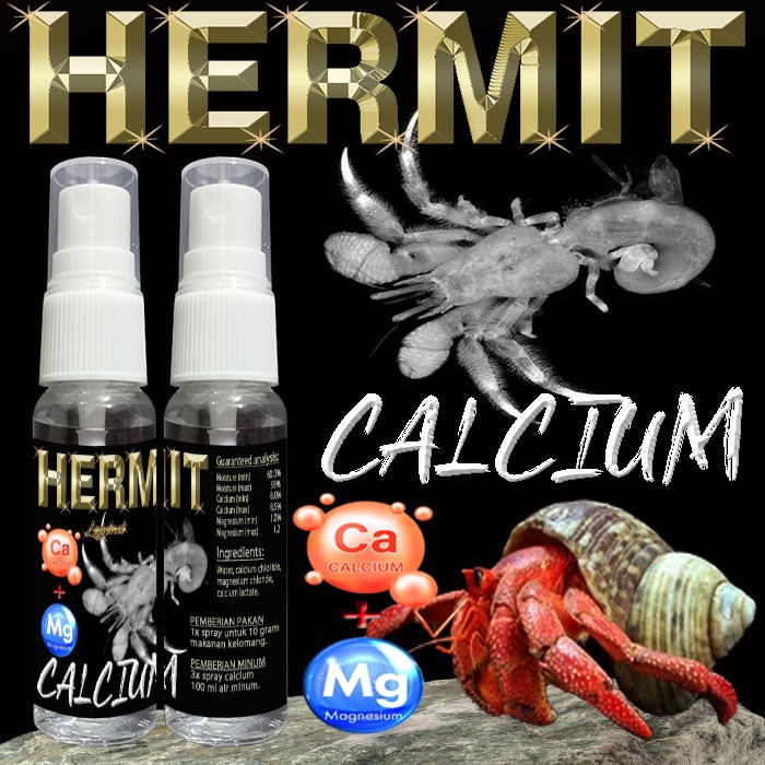 HERMIT CALCIUM LIQUID KALSUM CAIR KELOMANG PANTAI KEONG DARAT KEPITING PETAPA OBAT VITAMIN SUPPLEMEN