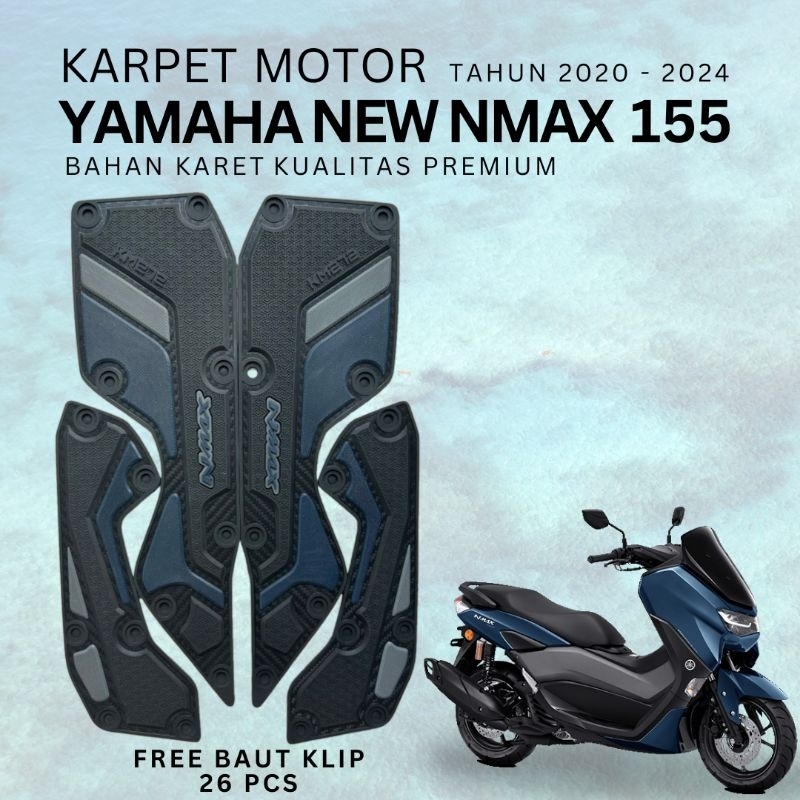 PIJAKAN ALAS KAKI KARPET NMAX TAHUN 2020 S/D 2024 AKSESORIS NMAX VARIASI NMAX
