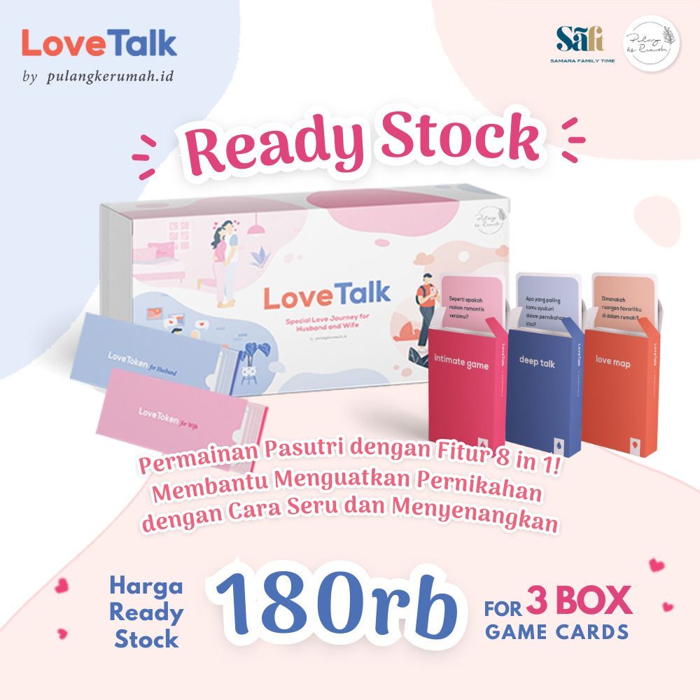 [Ready Stock] Kartu Love Talk by SAFT Love Talk Card by SAFT Kartu Permainan Untuk PASUTRI Intimate 