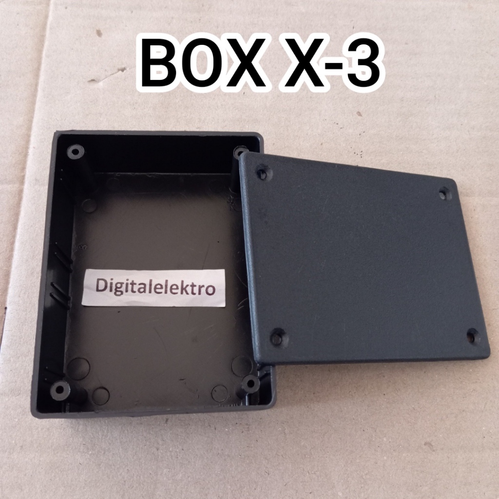 Box hitam X3 project box KX3 plastik 10 x 7,8 x 3,5 cm