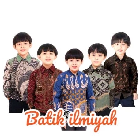 Grosir Batik Anak - Baju Kemeja Batik Anak Laki laki 3 4 5 6 7 8 9 10 11 12 Tahun / Baju Anak Laki l