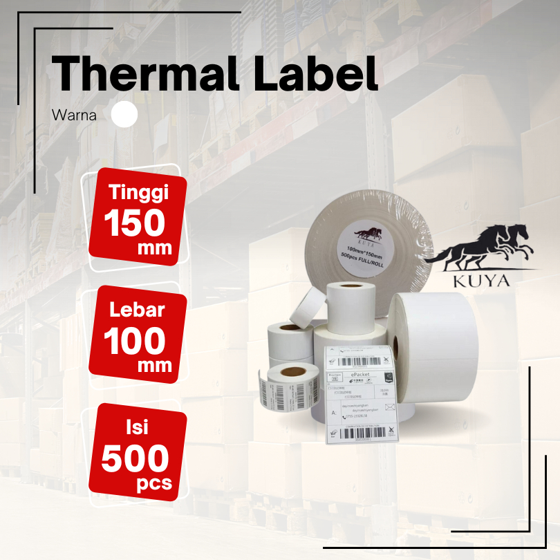 

Label Thermal / Kertas Resi 100x150
