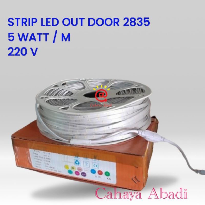 Lampu Strip LED Outdoor 2835 52 LED 100 meter / Lampu Selang LED Strip 2835 52L ROLL