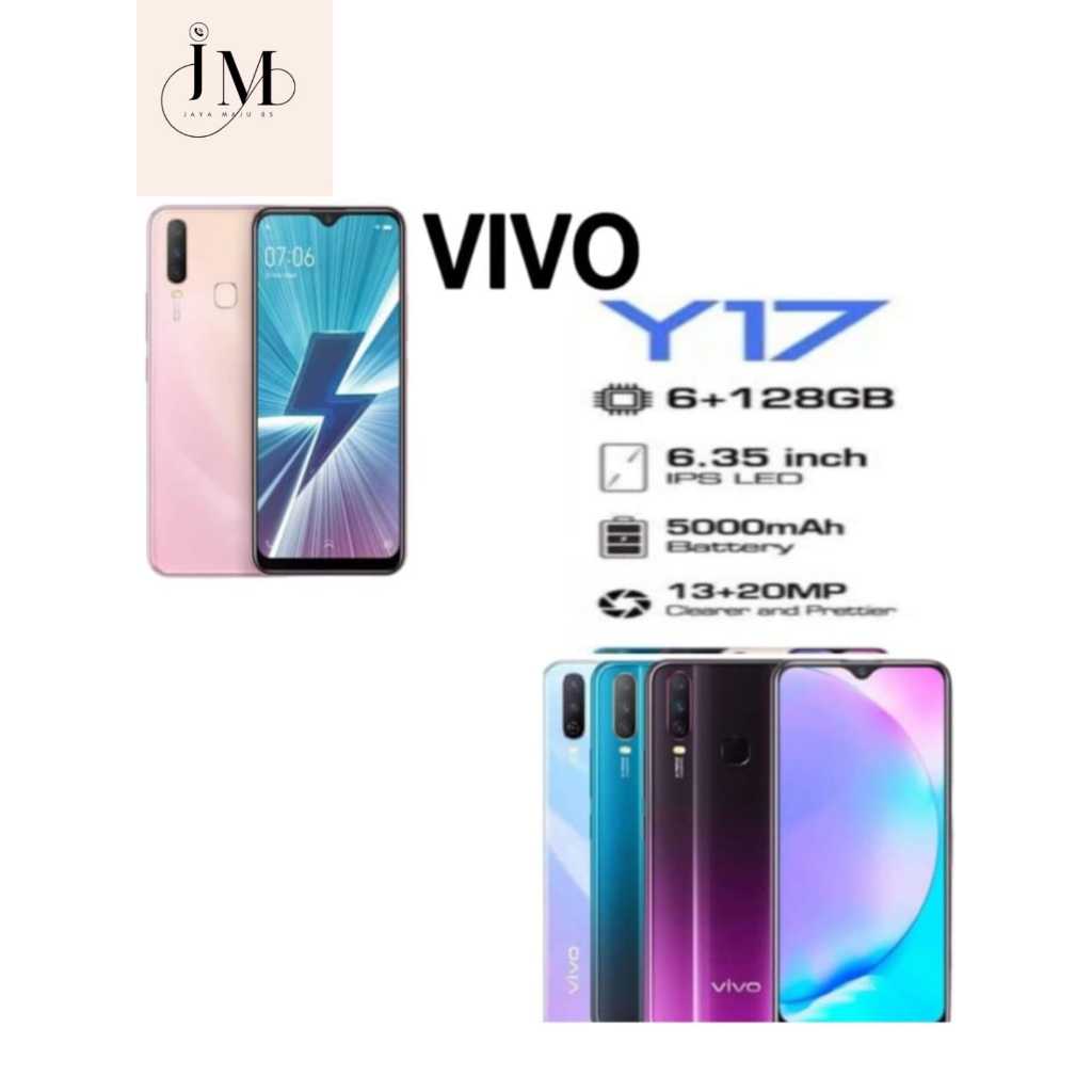 HANDPHONE VIVO Y17 RAM 6/128 GB TERMURAH DI SHOPEE GARANSI 12 BULAN