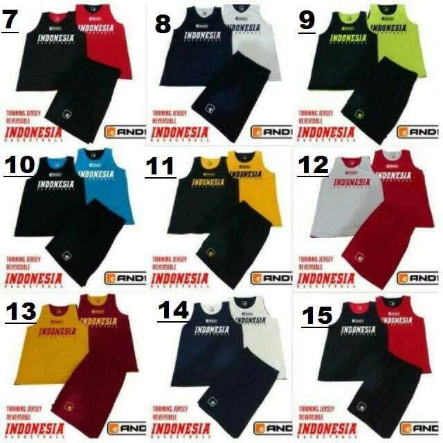 JERSEY BASKET ANAK/KIDS AND1 INDONESIA BASKETBALL JERSEY OLAHRAGA BASKET PRIA/WANITA SET