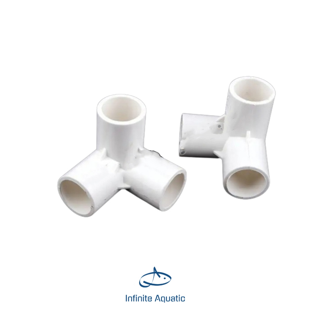 Three Tee /T 3 way Sambungan Pipa Tee Elbow Kaki 3 U-PVC - White