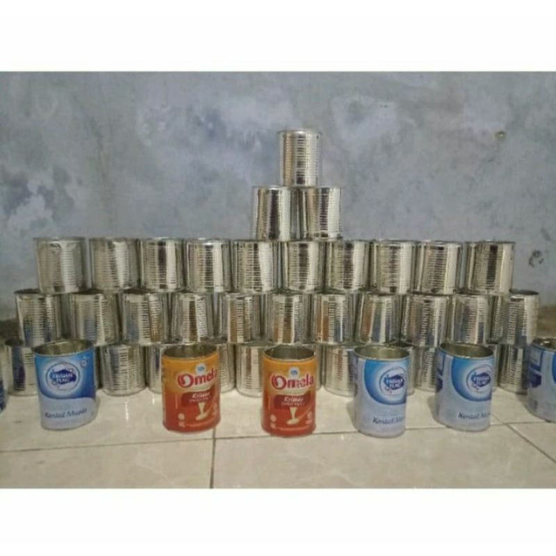 kaleng bekas susu paling bersih dan rapih
