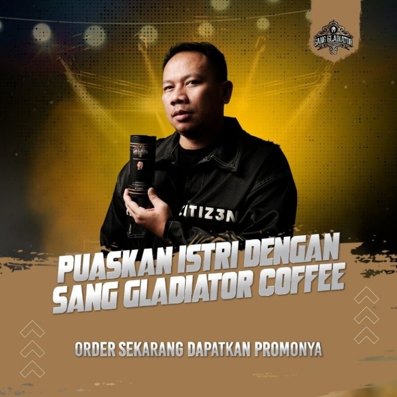 

Sang Gladiator kopi by Vicky Prasetyo Halal 100% BPOM