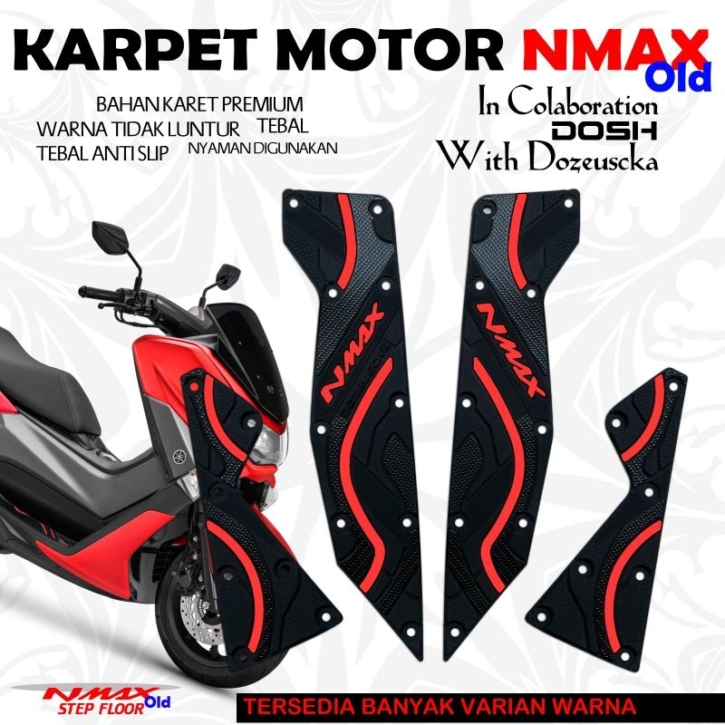 Karpet Motor Nmax Old Pijakan Kaki Bahan Karet Asli Pijakan Kaki Nmax Alas Kaki Nmax