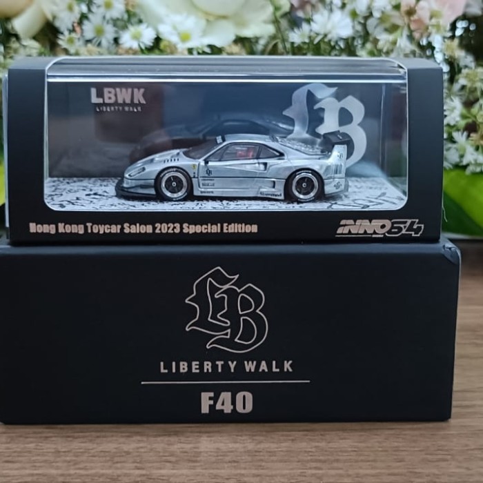 PPC INNO 64 FERRARI F40 LBWK LIBERTY WALK HONG KONG TOY FAIR CHROME