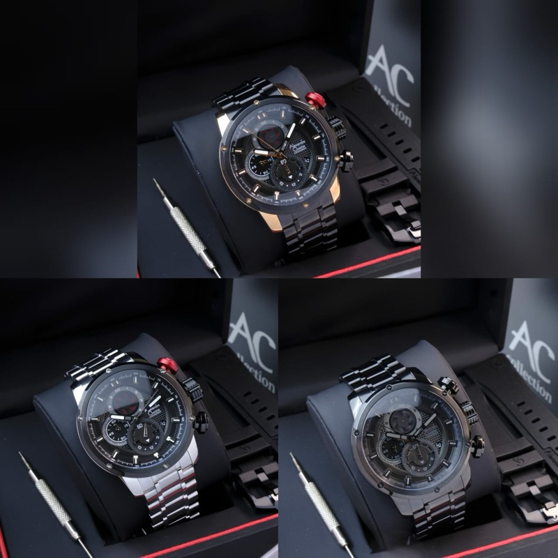 JAM TANGAN PRIA ALEXANDRE CHRISTIE AC6239 / AC 6239 / AC6655 / AC 6655 FREE TALI RUBBER ORIGINAL