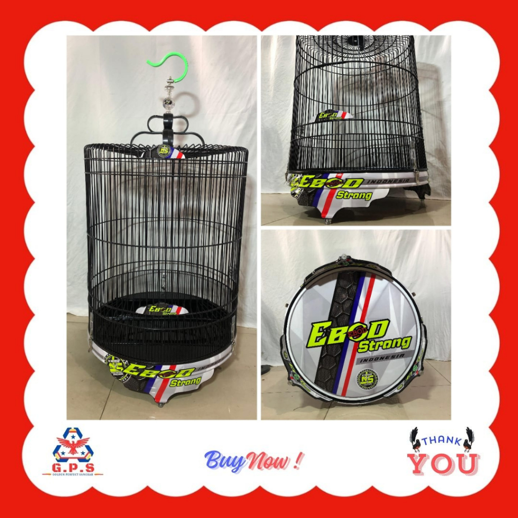 Sangkar Murai No2 Ebod Jaya Strong Pvc Decal Klem Koper