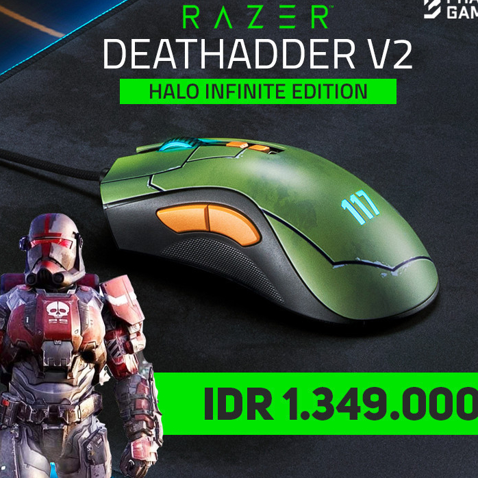 Razer Deathadder V2 / DeathadderV2 Halo Infinite Edition Gaming Mouse