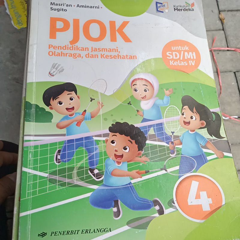 buku PJOK kelas 4 penerbit Erlangga