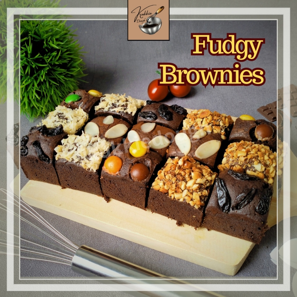 

Fudgy Brownies Coklat Panggang Lumer kukkiedough