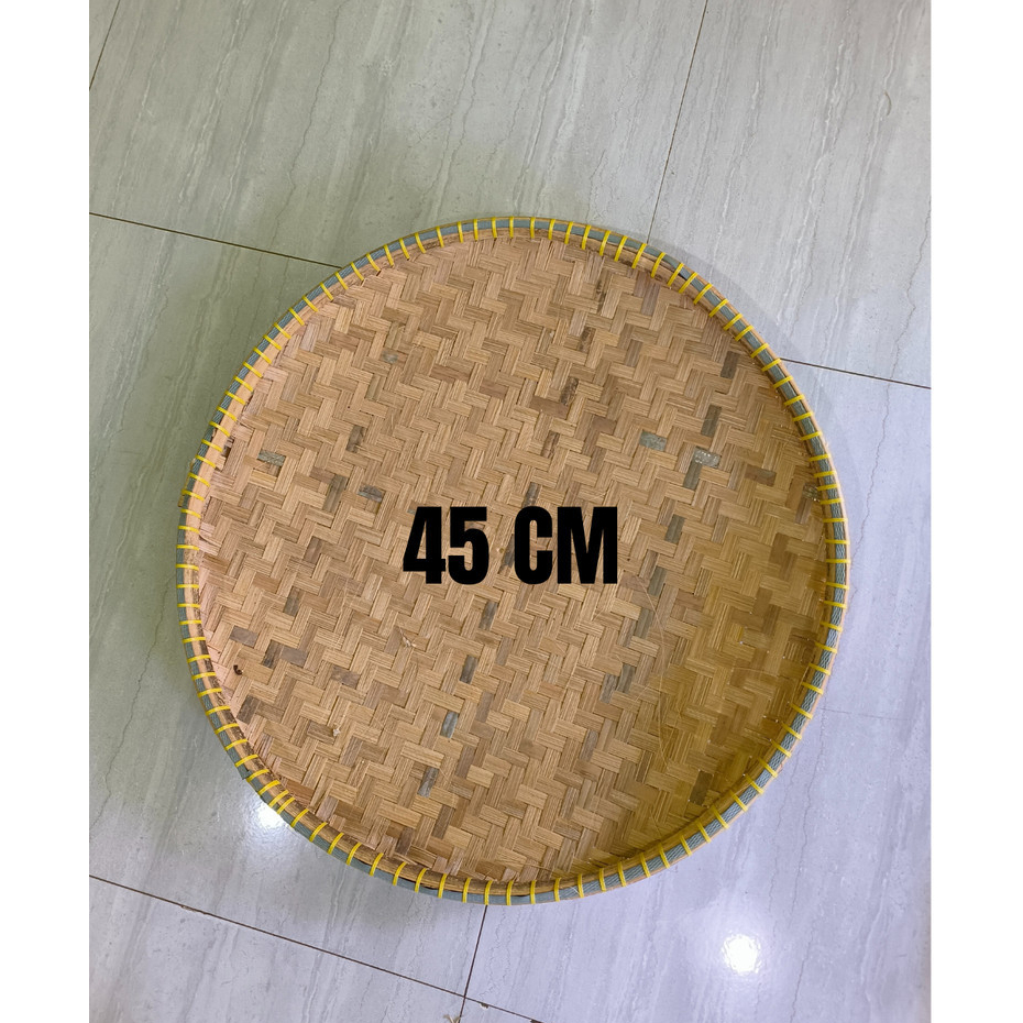 TAMPAH / NYIRU / CECEMPEH / NAMPAN 45 CM ANYAMAN BAMBU NASI TUMPENG GROSIR