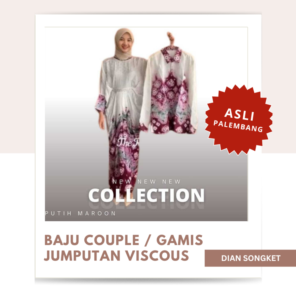 Dian Songket - Baju Couple Jumputan Viscous / Gamis Keluarga Lebaran Berbagai Macam Motif Dan Warna