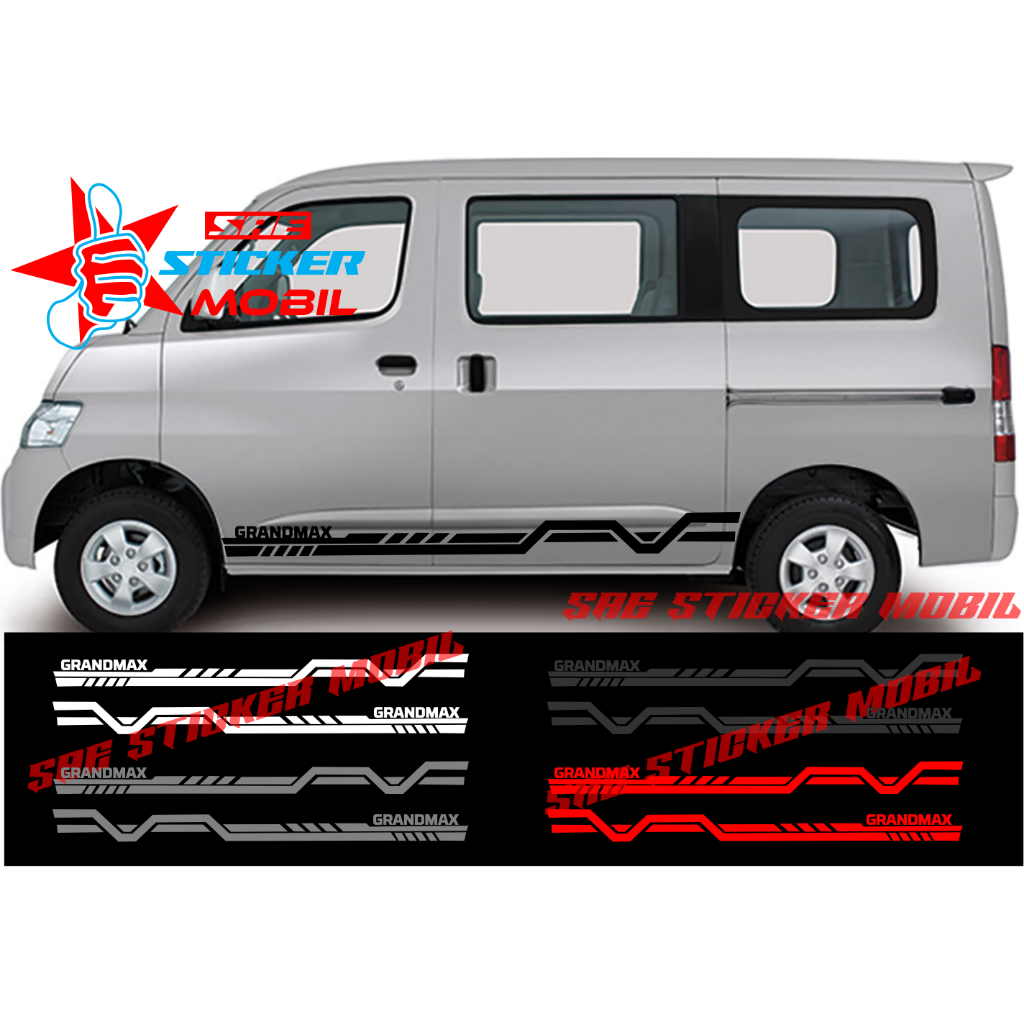 CUTTING STICKER MOBIL GRANDMAX STICKER LIST BODY SAMPING MOBIL DAIHATSU GRANDMAX