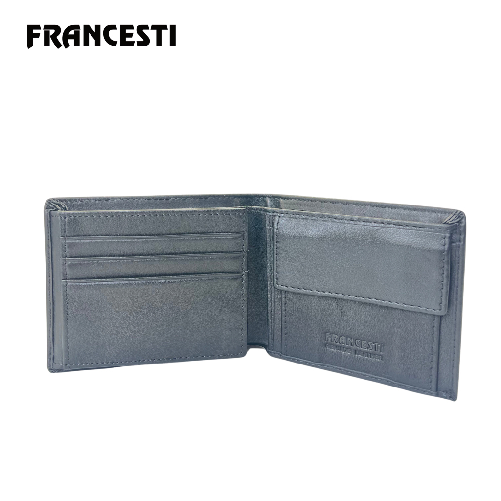 Francesti Dompet Pria Genuine Leather 166 Black