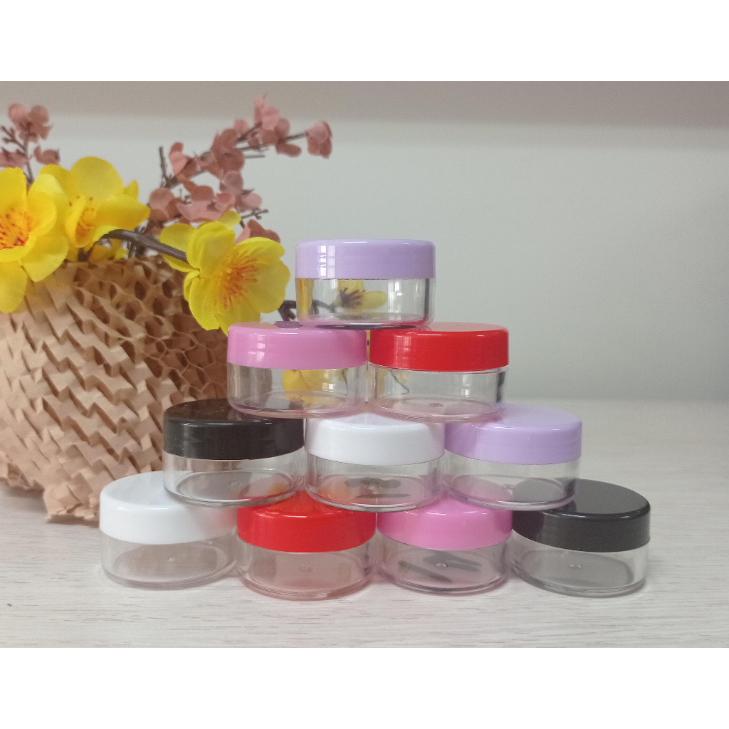 POT JAR CREAM 10GR/ POT CREAM BULAT 10GR/ POT KOSMETIK 10GR /JAR KOSMETIK POT 10GR/POT WARNA WARNI 1
