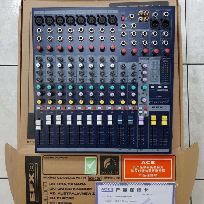 Mixer Soundcraft EFX8 Effact lexicon GRADE A