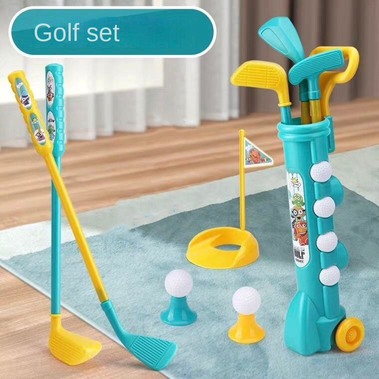 WU - Mainan Anak Golf Play Set - Mainan Stik Golf Anak Olahraga