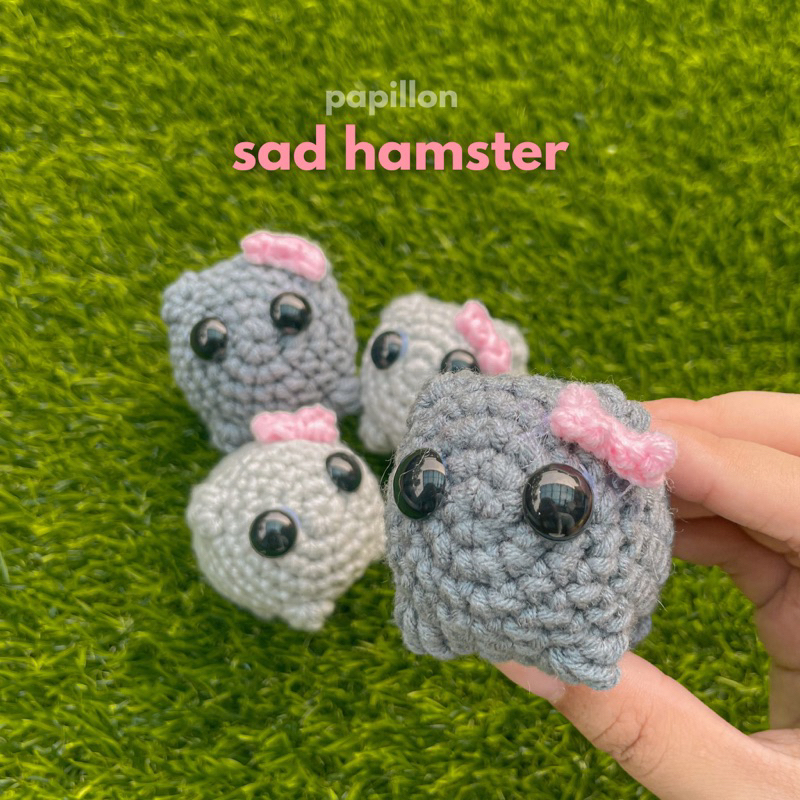 Sad Hamster Amigurumi | Boneka Rajut Sad Hamster