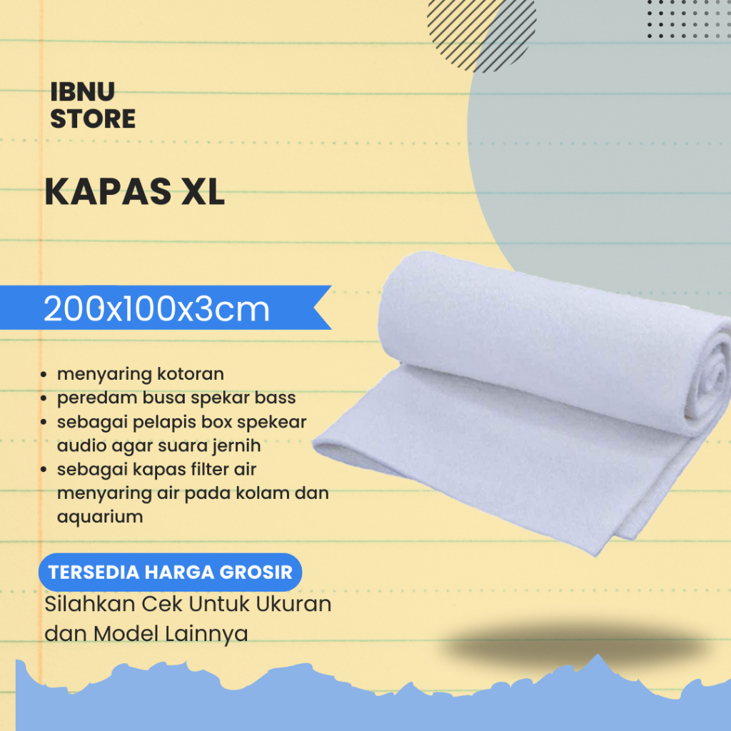 Busa Box Speaker - Dakron Busa Peredam Suara Box Speaker Bass 200x100 xl