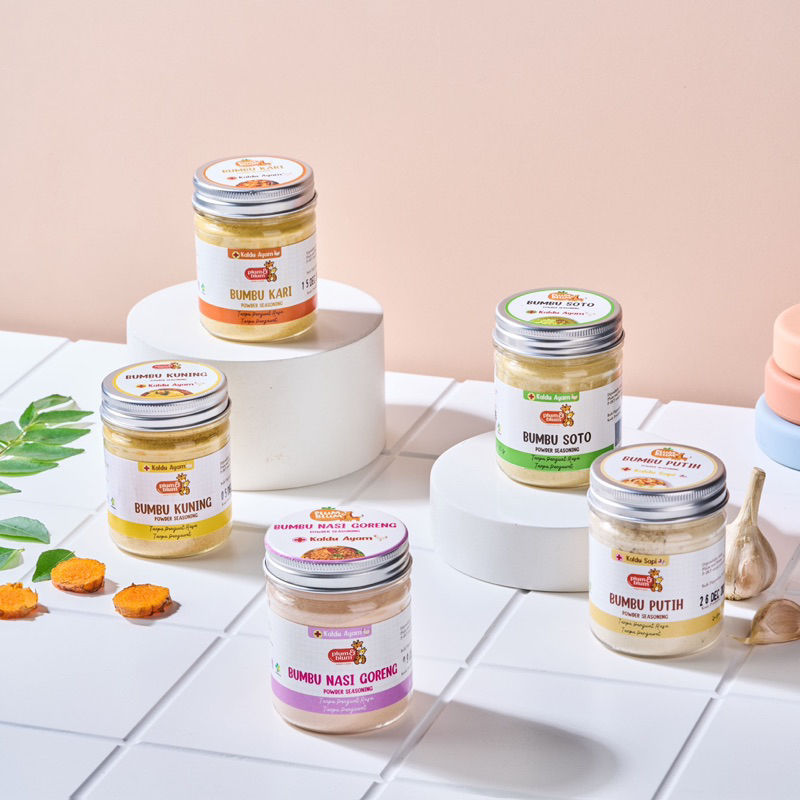 

Plum & Blum Bumbu Masak Mpasi Non MSG Seasoning Powder Bumbu Putih/Bumbu Nasi Goreng/ Bumbu Soto / Bumbu Kari / Bumbu Kuning 50gr