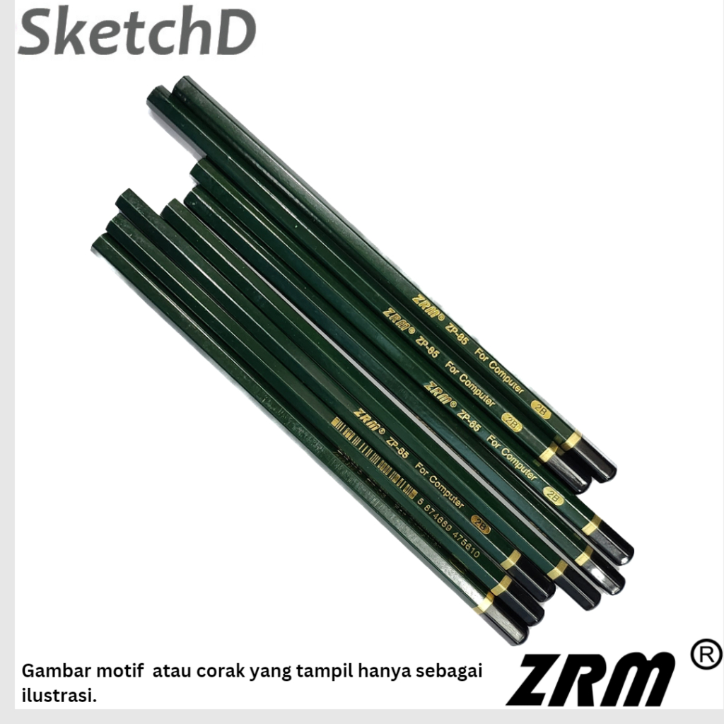 

Pensil 2B ZRM ZP85 Pencil 2 B Green ZP 85